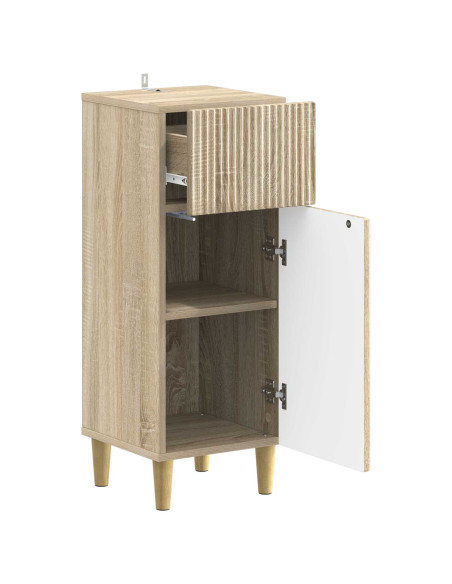 Mobiletto da Bagno ARNHEM Rovere Sonoma 30 x 31 x 80 cm