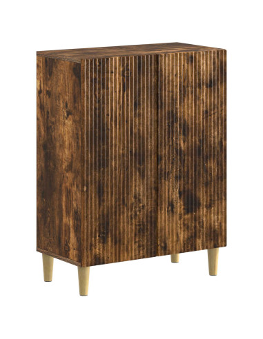 Mobiletto da Bagno ARNHEM Rovere Fumo 59,5 x 31 x 80 cm