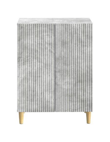 Mobiletto da Bagno ARNHEM Grigio Cemento 59,5 x 31 x 80 cm