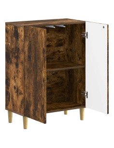 Mobiletto da Bagno ARNHEM Rovere Fumo 59,5 x 31 x 80 cm 2
