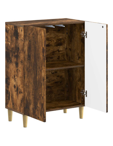 Mobiletto da Bagno ARNHEM Rovere Fumo 59,5 x 31 x 80 cm