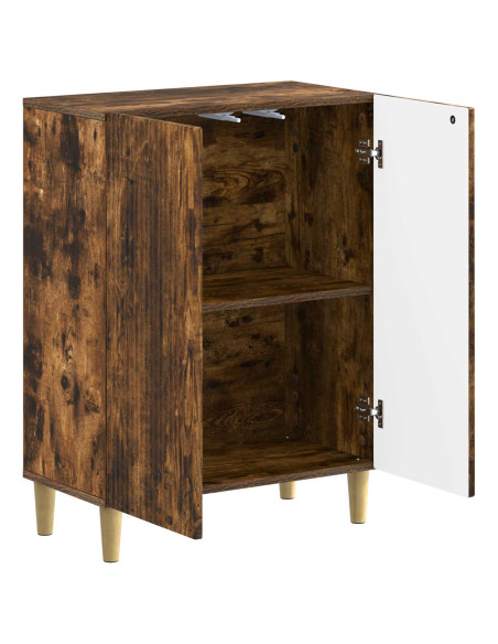 Mobiletto da Bagno ARNHEM Rovere Fumo 59,5 x 31 x 80 cm