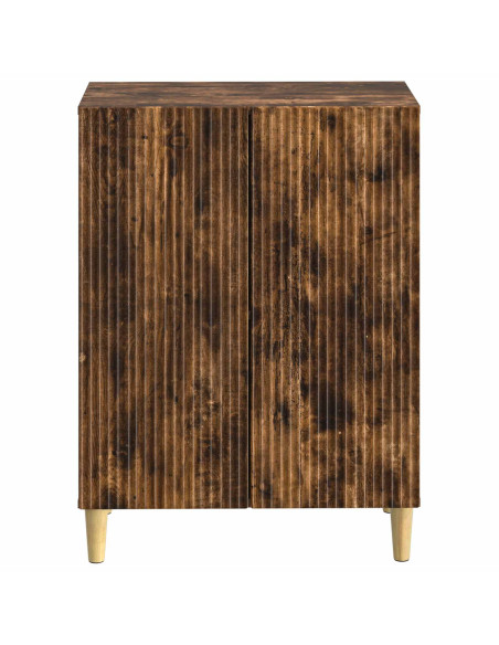 Mobiletto da Bagno ARNHEM Rovere Fumo 59,5 x 31 x 80 cm