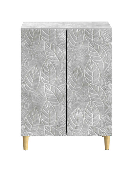 Mobiletto da Bagno DELFT Grigio Cemento 59,5 x 31 x 80 cm