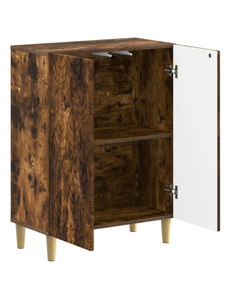 Mobiletto da Bagno DELFT Rovere Fumo 59,5 x 31 x 80 cm