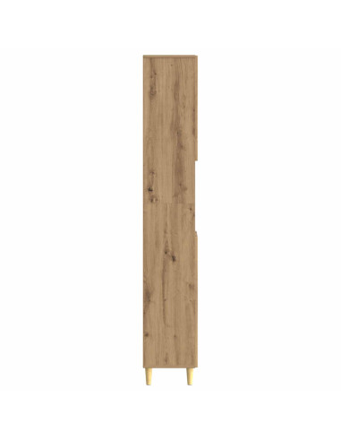 Armadio da Bagno con Ripiano Aperto ARNHEM Rovere Artigianale