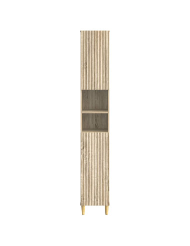 Armadio da Bagno con Ripiano Aperto ARNHEM Rovere Sonoma
