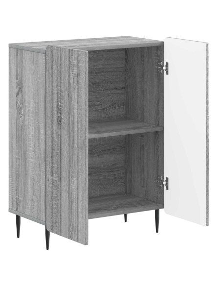Mobiletto da Bagno ZWOLLE Sonoma grigio 59,5 x 31 x 79,5 cm