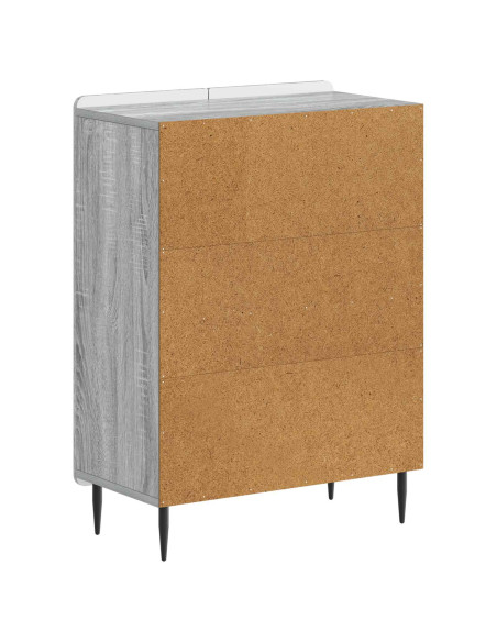 Mobiletto da Bagno ZWOLLE Sonoma grigio 59,5 x 31 x 79,5 cm