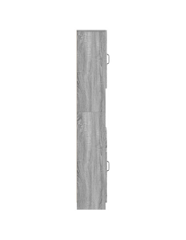 Armadio da Bagno con Ripiano Aperto UTRECHT Sonoma grigio