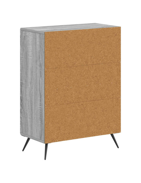 Mobiletto da Bagno BREDA Sonoma grigio 59,5 x 31 x 80 cm