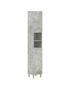 Armadio da Bagno con Ripiano Aperto ARNHEM Grigio Cemento