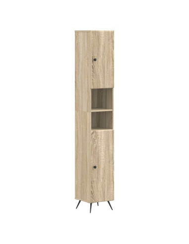 Armadio da Bagno con Ripiano Aperto BREDA Rovere Sonoma