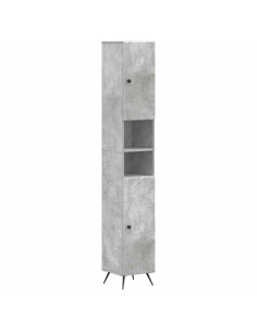 Armadio da Bagno con Ripiano Aperto BREDA Grigio Cemento