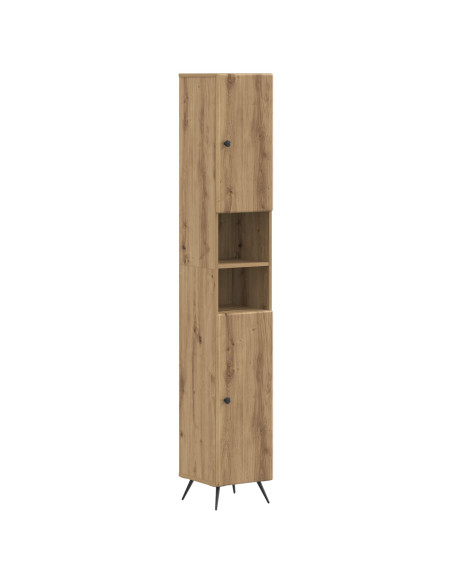 Armadio da Bagno con Ripiano Aperto BREDA Legno antico