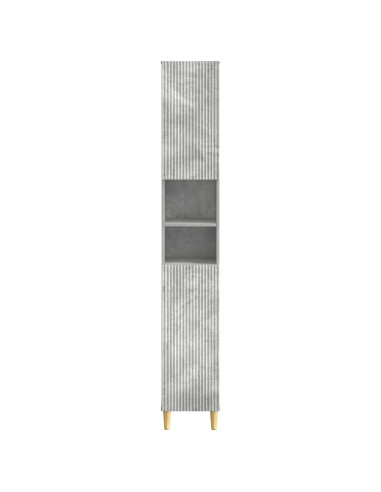 Armadio da Bagno con Ripiano Aperto ARNHEM Grigio Cemento