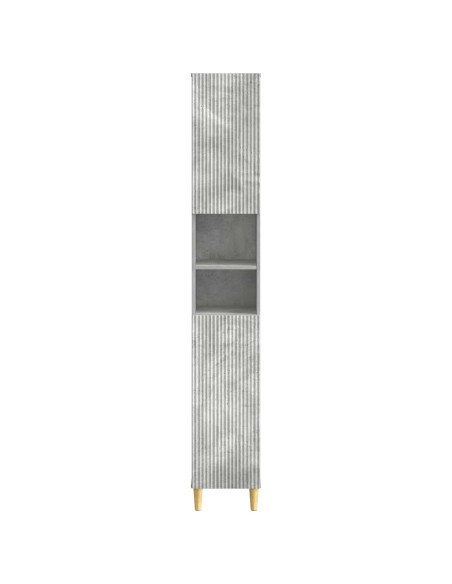 Armadio da Bagno con Ripiano Aperto ARNHEM Grigio Cemento