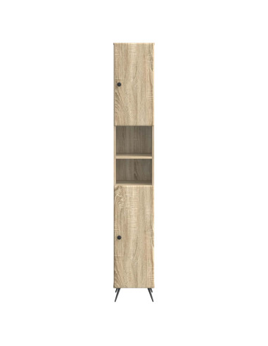 Armadio da Bagno con Ripiano Aperto BREDA Rovere Sonoma