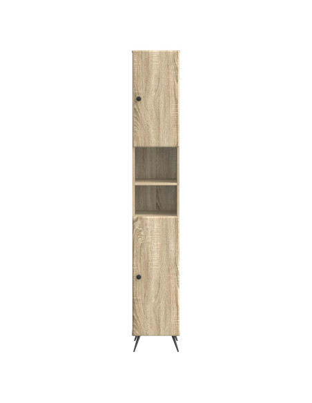 Armadio da Bagno con Ripiano Aperto BREDA Rovere Sonoma