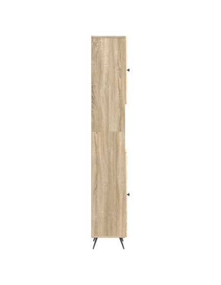 Armadio da Bagno con Ripiano Aperto BREDA Rovere Sonoma