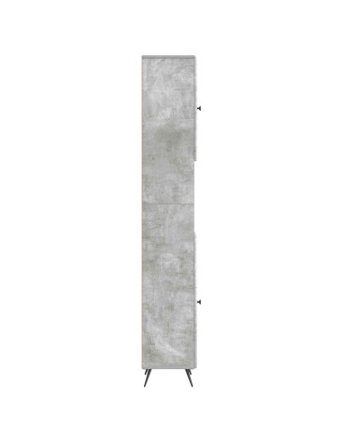 Armadio da Bagno con Ripiano Aperto BREDA Grigio Cemento