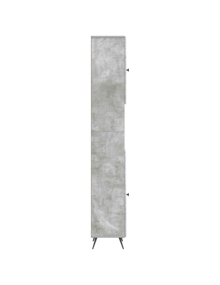 Armadio da Bagno con Ripiano Aperto BREDA Grigio Cemento
