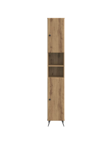 Armadio da Bagno con Ripiano Aperto BREDA Legno antico