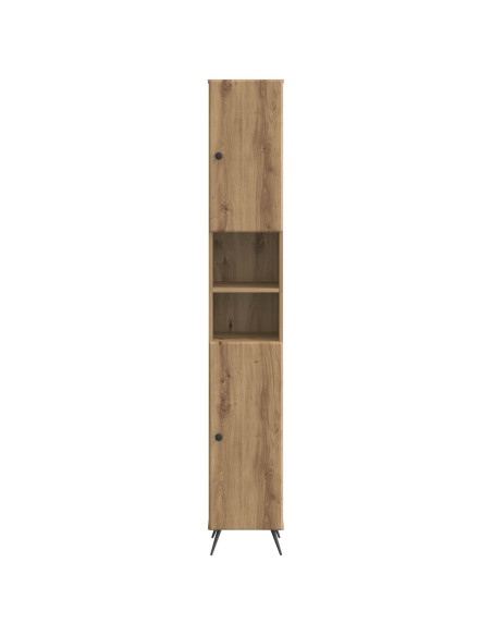 Armadio da Bagno con Ripiano Aperto BREDA Legno antico