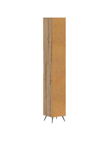 Armadio da Bagno con Ripiano Aperto BREDA Legno antico