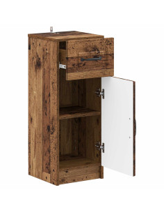Mobiletto da Bagno UTRECHT Legno antico 30 x 31 x 77 cm 2