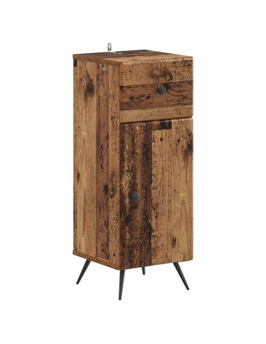 Mobiletto da Bagno BREDA Legno antico 30 x 31 x 80 cm
