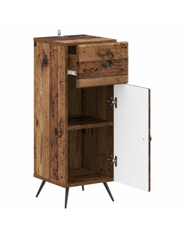 Mobiletto da Bagno BREDA Legno antico 30 x 31 x 80 cm