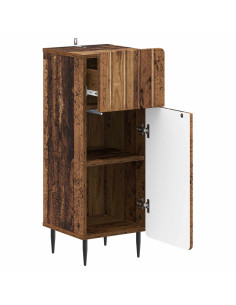Mobiletto da Bagno ZWOLLE Legno antico 30 x 31 x 79,5 cm 2