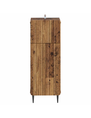 Mobiletto da Bagno ZWOLLE Legno antico 30 x 31 x 79,5 cm