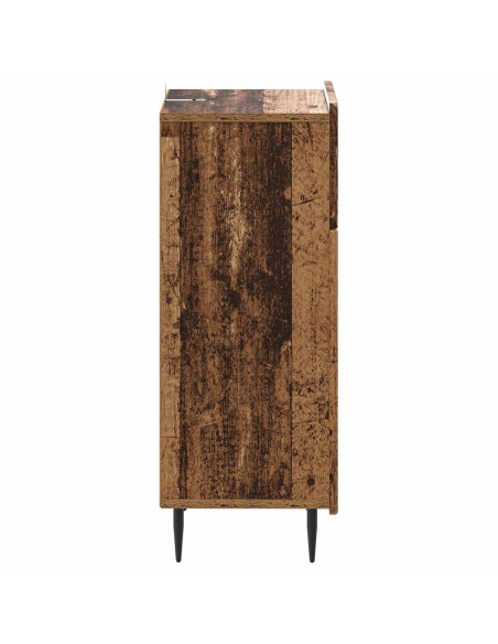 Mobiletto da Bagno ZWOLLE Legno antico 30 x 31 x 79,5 cm