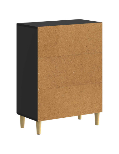 Mobiletto da Bagno DELFT Nero 59,5 x 31 x 80 cm