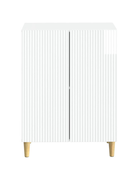 Mobiletto da Bagno ARNHEM Bianco Lucido 59,5 x 31 x 80 cm