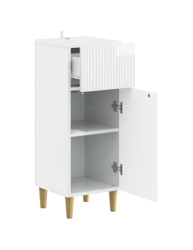Mobiletto da Bagno ARNHEM Bianco Lucido 30 x 31 x 80 cm