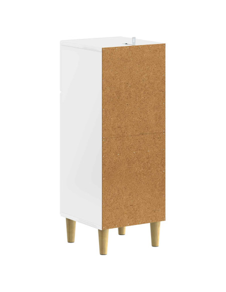 Mobiletto da Bagno ARNHEM Bianco Lucido 30 x 31 x 80 cm