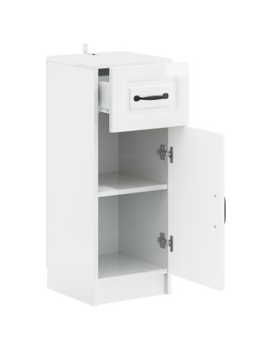 Mobiletto da Bagno UTRECHT Bianco Lucido 30 x 31 x 77 cm