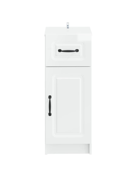 Mobiletto da Bagno UTRECHT Bianco Lucido 30 x 31 x 77 cm