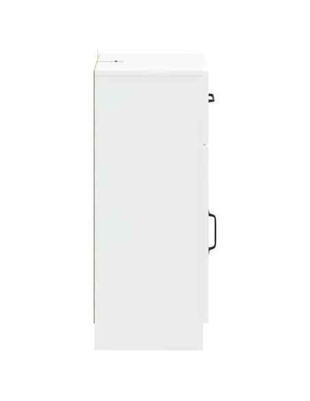 Mobiletto da Bagno UTRECHT Bianco Lucido 30 x 31 x 77 cm
