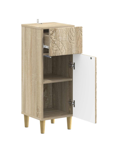 Mobiletto da Bagno DELFT Rovere Sonoma 30 x 31 x 80 cm