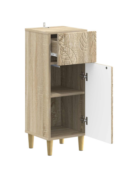 Mobiletto da Bagno DELFT Rovere Sonoma 30 x 31 x 80 cm