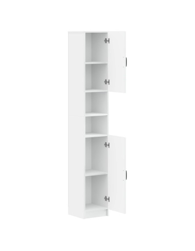 Armadio da Bagno con Ripiano Aperto UTRECHT Bianco