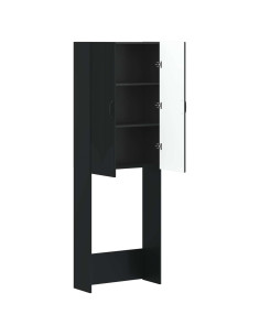 Mobile Bagno HOORN Nero 66 x 25,5 x 190 cm Legno ingegnerizzato 2