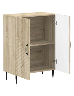 Mobiletto da Bagno HAARLEM Rovere Sonoma 59,5 x 31 x 80 cm 2