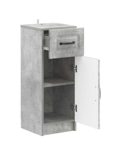 Mobiletto da Bagno UTRECHT Grigio Cemento 30 x 31 x 77 cm 2