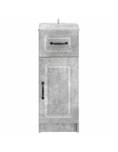 Mobiletto da Bagno UTRECHT Grigio Cemento 30 x 31 x 77 cm