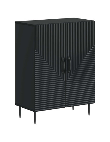 Mobiletto da Bagno HAARLEM Nero 59,5 x 31 x 80 cm